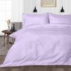 Duvet Cover 400 Thread Count 3 Piece Set with Zipper - 100% Egyptian Cotton Quilts & Comforters Protectors - Soft and Breatheable Beddings - Lavender Stripe, Queen. view 1