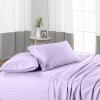 Duvet Cover 400 Thread Count 3 Piece Set with Zipper - 100% Egyptian Cotton Quilts & Comforters Protectors - Soft and Breatheable Beddings - Lavender Stripe, Queen. view 3