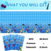 3 Pack Happy Fathers Day Party Supplies Tablecloth Table Cover for Happy Fathers Day Party Decorations(51.2 x 86.7 Inch) view 2