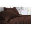 Duvet Cover 600 Thread Count 3 Piece Set with Zipper - 100% Egyptian Cotton Quilts & Comforters Protectors - Soft and Breatheable Beddings - Chocolate Solid, Eastern King. view 3