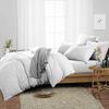 Duvet Cover 800 Thread Count 3 Piece Set with Zipper - 100% Egyptian Cotton Quilts & Comforters Protectors - Soft and Breatheable Beddings - White Solid, Oversize Queen. view 2