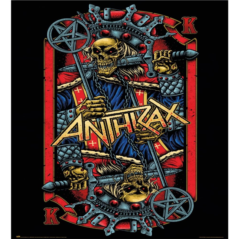 Grupo Erik Poster Anthrax Evil Kings - 36 x 24 inches / 91.5 x 61 cm - Shipped Rolled Up - Cool Posters, Art Poster, Wall Posters & Prints