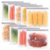 SPLF 9 Pack Reusable Gallon Freezer Bags, BPA Free 1 gallon Leakproof Silicone and Plastic Free Food Storage Bags for Meal Prep, Fruits, Sandwich, Snack, Travel Items view 1