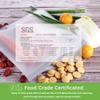 SPLF 9 Pack Reusable Gallon Freezer Bags, BPA Free 1 gallon Leakproof Silicone and Plastic Free Food Storage Bags for Meal Prep, Fruits, Sandwich, Snack, Travel Items view 2