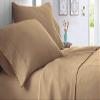Duvet Cover 1000 Thread Count 3 Piece Set with Zipper - 100% Egyptian Cotton Quilts & Comforters Protectors - Soft and Breatheable Beddings - Taupe Solid, Cal King. view 3