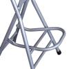 28in Folding Bar Stool for Kitchen, Bistro, Cafe, Collapsible Tall Bar Chair with Backrest and Footrest, Plastic Seat with Handle (Color : Red) view 4
