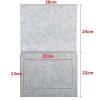 HELPFLOWER Light Grey Bedside Caddy Felt Bed Storage Organizer Hanging Bag Holder Magazine Book Phone Tablet Cables Remote and Water Bottle Holder for Home Dorm Bed Sofa view 2