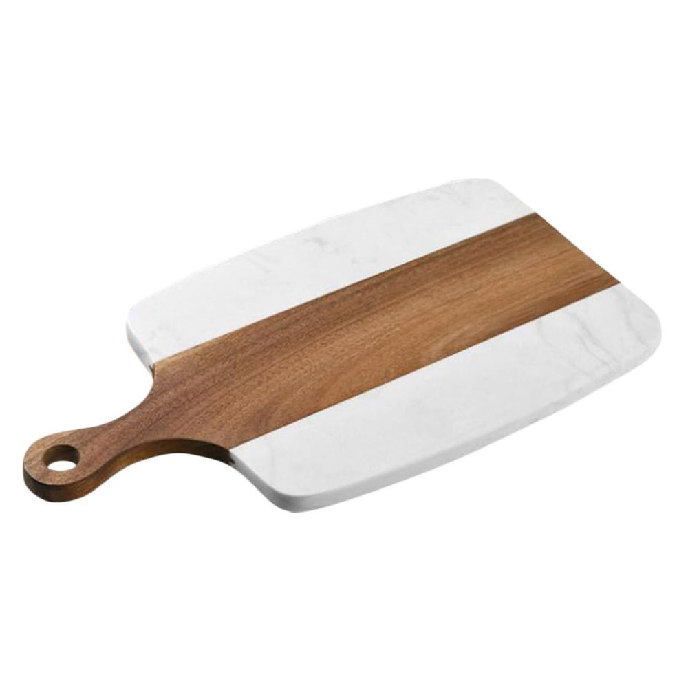 Hemoton Household Marble Cutting Board Versatile Meat Board for Kitchen Use for Serving Steak Fruits and Vegetables and Design Color Randomly Selected