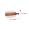 Hemoton Household Marble Cutting Board Versatile Meat Board for Kitchen Use for Serving Steak Fruits and Vegetables and Design Color Randomly Selected view 4