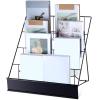 Sintuff Book Display Rack 4-tiered Stand 18" Comic Book Display Rack, Black view 1
