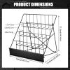 Sintuff Book Display Rack 4-tiered Stand 18" Comic Book Display Rack, Black view 2