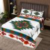 Erosebridal Western Boho Quilted Queen Aztec Coverlet Set, Ethnic Tribal Arrow Bedspread, Country Quilt Set for Bedroom, Southwestern Living Room Decor view 1