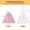 BOBOWUNY Valentines Day 2 Pcs Hanging Kitchen Hand Towels, Pink Valentine Plaid White Check Super Soft Microfiber Tie Towels Aborbent Washcloth for Bathroom Oven Tea Bar view 3