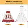 BOBOWUNY Valentines Munchkin 1 Pcs Hanging Kitchen Hand Towels, Red Pink Love Plaid Rustic Burlap Super Soft Microfiber Tie Towels Aborbent Washcloth for Bathroom Oven Tea Bar view 3