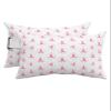 4 Packs Outdoor Chaise Longue Throw Pillow Covers Waterproof with Elastic Band,Breast Cancer Beach Pool Lumbar Decorative Pillowcase Cushion Sham,Pink Ribbon Inspirationa Energy Healing Thoughts 12x20 view 1