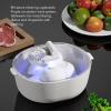 Meat Defrosting Machine, 4 in 1 Defroster Tray with Dual Layer Drain Basket for Rapid Thawing, Airtight Lid Food Preserver for Frozen Meat Home Kitchen view 2