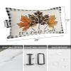 4 Packs Outdoor Chaise Longue Throw Pillow Covers Waterproof with Elastic Band,Fall Leaves Beach Pool Lumbar Decorative Pillowcase Cushion Sham,Thanksgiving Orange Leopard Buffalo Plaid Black 12x20 view 3