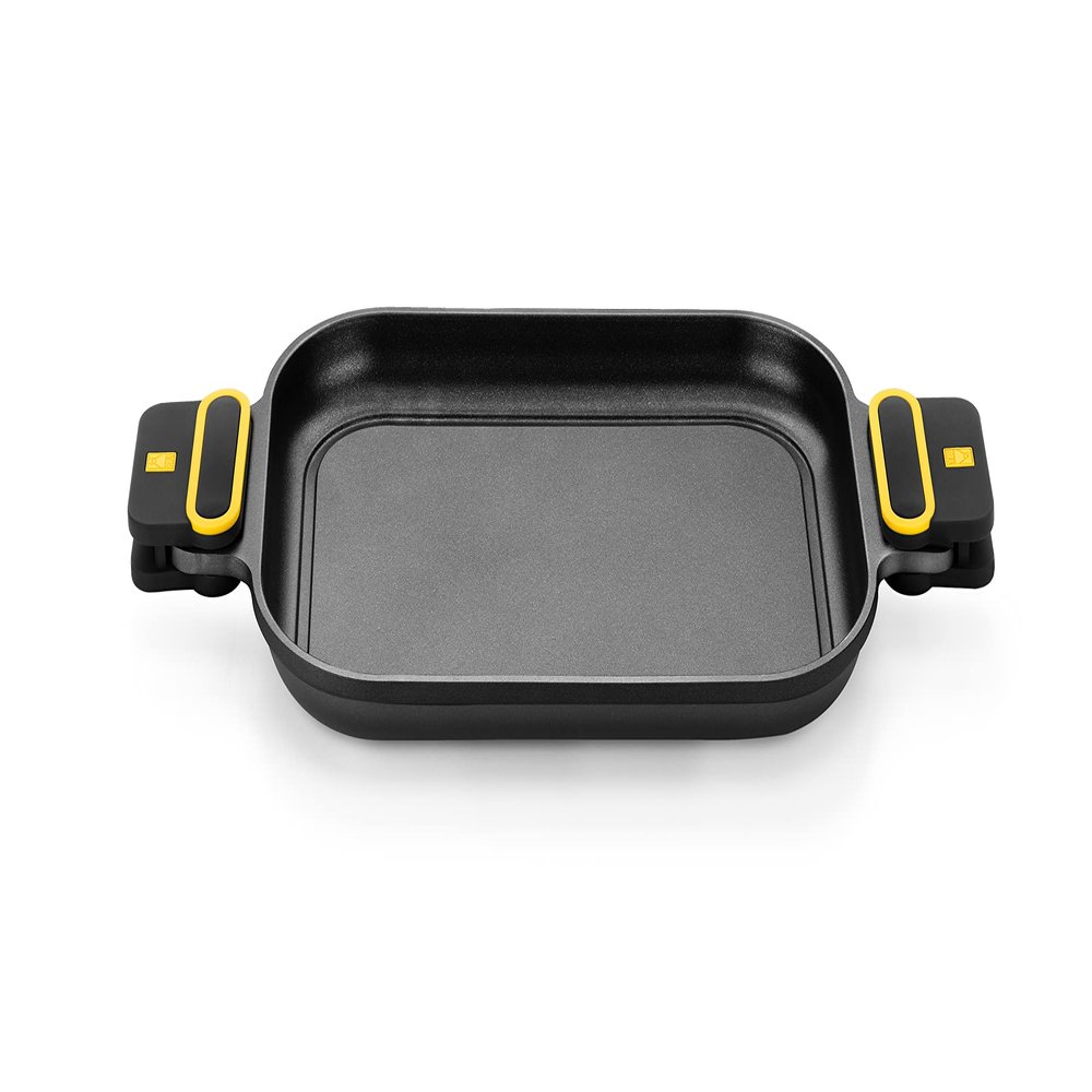 BRA DAILY PRO  Cast Aluminium Griddle 32 x 24 cm, Non-Stick PFOA Free, Suitable for All Hobs and Induction