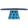 Polmedia Polish Pottery Cake Stand UNIKAT - Pansies And Daisies Pattern Handmade in Boleslawiec Poland by Ceramika Artystyczna + Certificate of Authenticity view 3