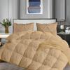 Favor Homes Queen Comforter Set 5 Piece All Season Taupe Comforter Queen (88'' x 92'') Size Cotton 500 GSM Lightweight view 1