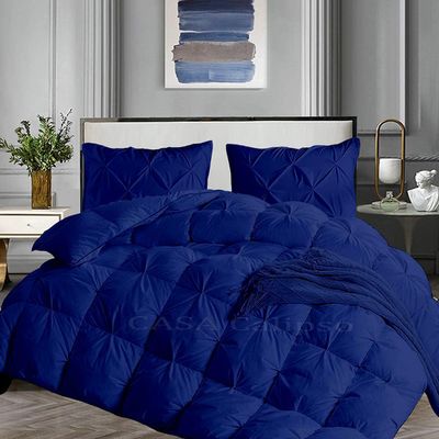 Favor Homes King Comforter Set 5 Piece All Season Royal Blue Comforter King (106'' x 90'') Size Cotton 500 GSM Lightweight