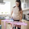 Adjustable Height Universal Ironing Board Good Load-Bearing Non-Slip Cover for Caravans/Smaller Households Easily Folds for Convenient Storage Purple view 1