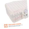 YARNOW 1pc Rattan Suitcase Wicker Purse Rattan Storage Basket Seagrass Organizer Container Handwoven Case Square Basket Retro Style Suitcase Tableware Polyester White Travel With Cover view 3