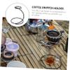 SHERCHPRY 1pc Stainless Coffee Dripper Stand Elegant Black Filter Cup Holder for Brewing Hand Drip Rack for Coffee Easy to Clean and Use view 2
