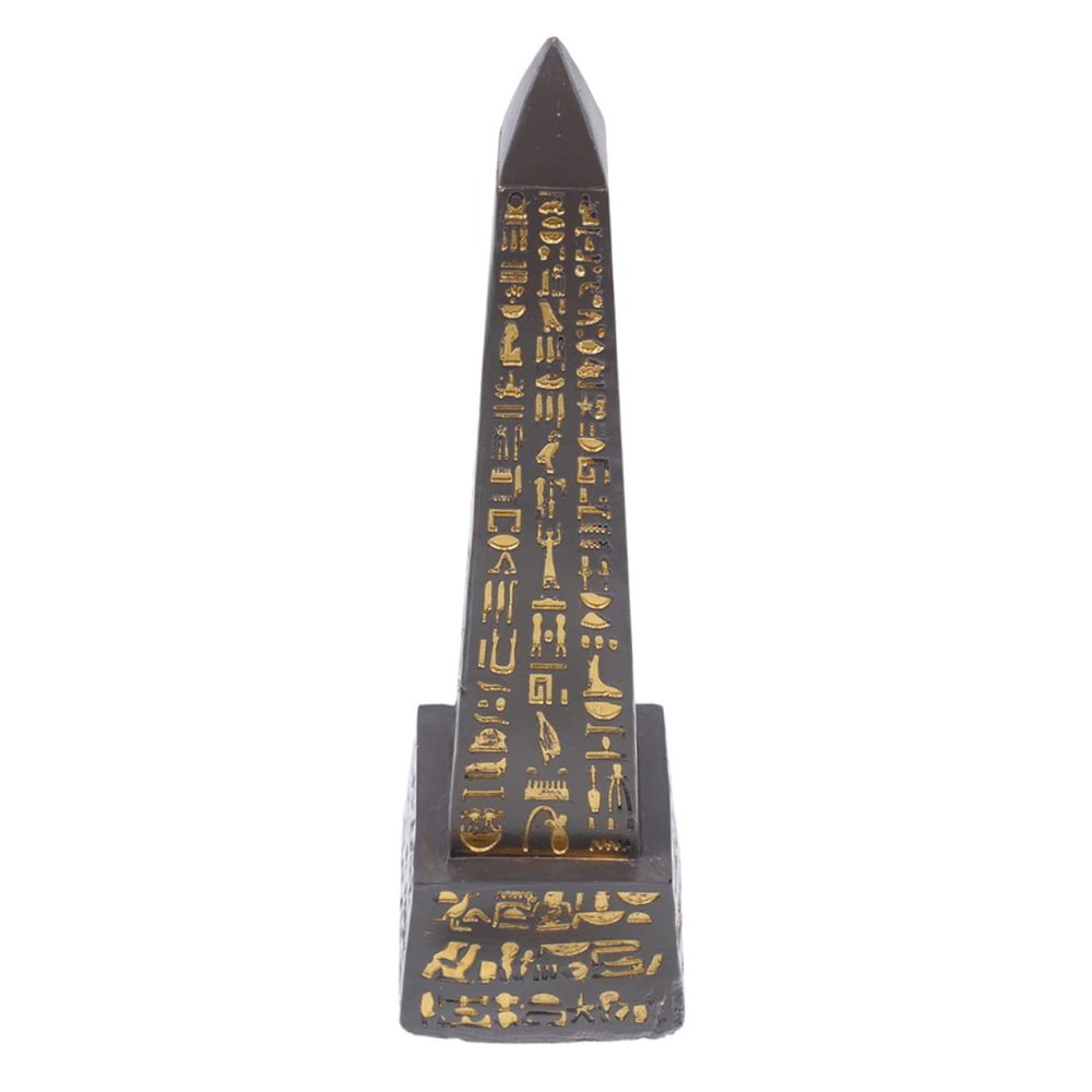 Hoement Elegant Egypt Obelisk Sculpture Large Resin Artware Home Tabletop Adornment