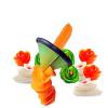 2 in 1 Spiral Funnel Flower Roller - Carrot Grater and Flower Roller, Carrot Cookie Cutter, Spiralizer Kitchen Gadget, Vegetable Shredder for Decorative Use (B-1PCS) view 3