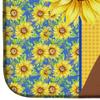 Caroline's Treasures WDK5344DDM Summer Sunflowers Red Fawn Boxer Dish Drying Mat Absorbent Dish Drying Mat Pad for Kitchen Counter Dish Drainer Mat for Countertop, 14 x 21", Multicolor view 4