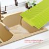 Acouto Silicone Drying Mat 15.35x9.84in Rectangle Silicone Drainer Mat Dish Drying Pad Heat Resistant Slip Proof Tray for Multiple Usage (Green) view 4