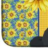 Caroline's Treasures WDK5444DDM Summer Sunflowers Black Newfoundland Dish Drying Mat Absorbent Dish Drying Mat Pad for Kitchen Counter Dish Drainer Mat for Countertop, 14 x 21", Multicolor view 4