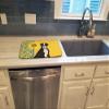 Caroline's Treasures WDK5342DDM Summer Sunflowers Natural Eared Black Boxer Dish Drying Mat Absorbent Dish Drying Mat Pad for Kitchen Counter Dish Drainer Mat for Countertop, 14 x 21", Multicolor view 3