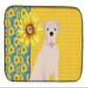 Caroline's Treasures WDK5341DDM Summer Sunflowers Natural Eared White Boxer Dish Drying Mat Absorbent Dish Drying Mat Pad for Kitchen Counter Dish Drainer Mat for Countertop, 14 x 21", Multicolor view 1