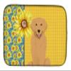 Caroline's Treasures WDK5424DDM Summer Sunflowers Gold Golden Retriever Dish Drying Mat Absorbent Dish Drying Mat Pad for Kitchen Counter Dish Drainer Mat for Countertop, 14 x 21", Multicolor view 1
