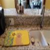 Caroline's Treasures WDK5424DDM Summer Sunflowers Gold Golden Retriever Dish Drying Mat Absorbent Dish Drying Mat Pad for Kitchen Counter Dish Drainer Mat for Countertop, 14 x 21", Multicolor view 2