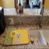 Caroline's Treasures WDK5401DDM Summer Sunflowers Cream Dachshund Dish Drying Mat Absorbent Dish Drying Mat Pad for Kitchen Counter Dish Drainer Mat for Countertop, 14 x 21", Multicolor view 2