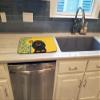 Caroline's Treasures WDK5382DDM Summer Sunflowers Longhair Black and Tan Dachshund Dish Drying Mat Absorbent Dish Drying Mat Pad for Kitchen Counter Dish Drainer Mat for Countertop, 14 x 21", Multicol view 3