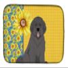 Caroline's Treasures WDK5446DDM Summer Sunflowers Grey Newfoundland Dish Drying Mat Absorbent Dish Drying Mat Pad for Kitchen Counter Dish Drainer Mat for Countertop, 14 x 21", Multicolor view 1
