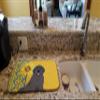 Caroline's Treasures WDK5446DDM Summer Sunflowers Grey Newfoundland Dish Drying Mat Absorbent Dish Drying Mat Pad for Kitchen Counter Dish Drainer Mat for Countertop, 14 x 21", Multicolor view 2