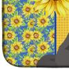 Caroline's Treasures WDK5446DDM Summer Sunflowers Grey Newfoundland Dish Drying Mat Absorbent Dish Drying Mat Pad for Kitchen Counter Dish Drainer Mat for Countertop, 14 x 21", Multicolor view 4