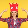 Parliky 1Pc French Fry Cap Kids Playset Kidcraft Playset Wedding Headband French Fries Costume Cosplay Hat Child Toy Halloween view 2