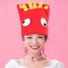 Parliky 1Pc French Fry Cap Kids Playset Kidcraft Playset Wedding Headband French Fries Costume Cosplay Hat Child Toy Halloween view 3