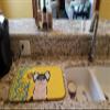 Caroline's Treasures WDK5354DDM Summer Sunflowers Longhaired Black and White Chihuahua Dish Drying Mat Absorbent Dish Drying Mat Pad for Kitchen Counter Dish Drainer Mat for Countertop, 14 x 21", Mult view 2