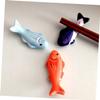 GANAZONO Unique 3pcs Fish Shape Chopstick Rests Ceramic Japanese Chopstick Holders Kitchen Supply for Dining view 2