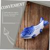 GANAZONO Unique 3pcs Fish Shape Chopstick Rests Ceramic Japanese Chopstick Holders Kitchen Supply for Dining view 3