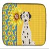 Caroline's Treasures WDK5408DDM Summer Sunflowers Dalmatian Dish Drying Mat Absorbent Dish Drying Mat Pad for Kitchen Counter Dish Drainer Mat for Countertop, 14 x 21", Multicolor view 1