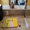 Caroline's Treasures WDK5408DDM Summer Sunflowers Dalmatian Dish Drying Mat Absorbent Dish Drying Mat Pad for Kitchen Counter Dish Drainer Mat for Countertop, 14 x 21", Multicolor view 2