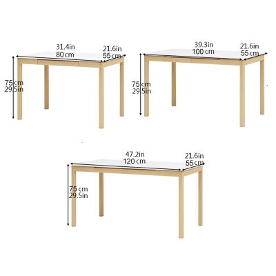 PC Desk Modern Simple Style PC Laptop Desk Home Office Compact Study Writing Table with Storage Drawer Stable PC Workstation, 3 Colors Office Desks (Color : Natural, Size : 1 Meter)